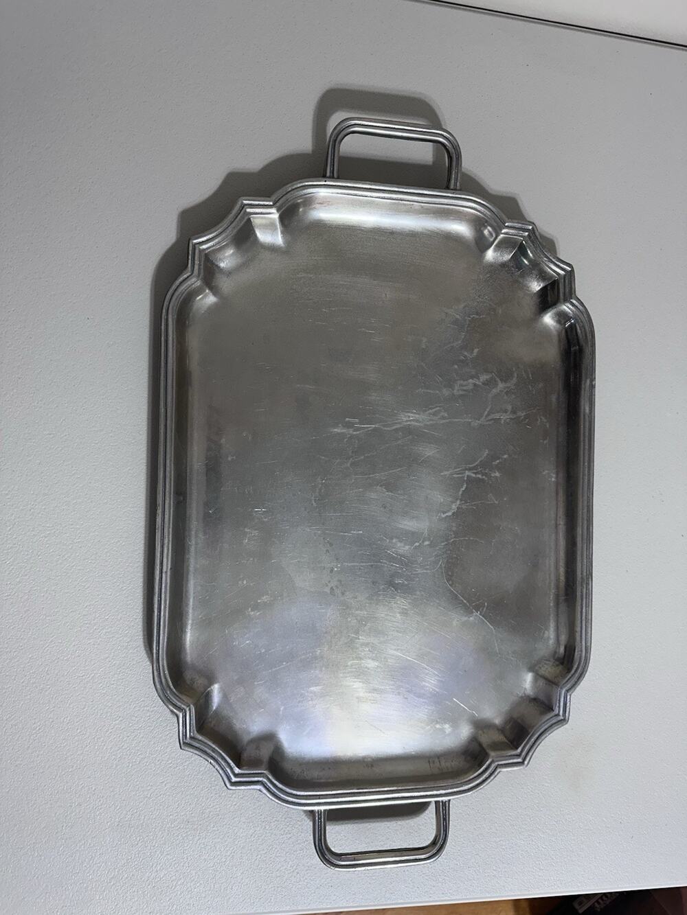 Wilton Large Rectangle Aluminum Serving Platter Dish With Handles